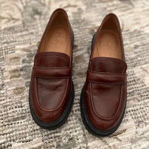 Madewell lug sole Brown Leather Loafers
